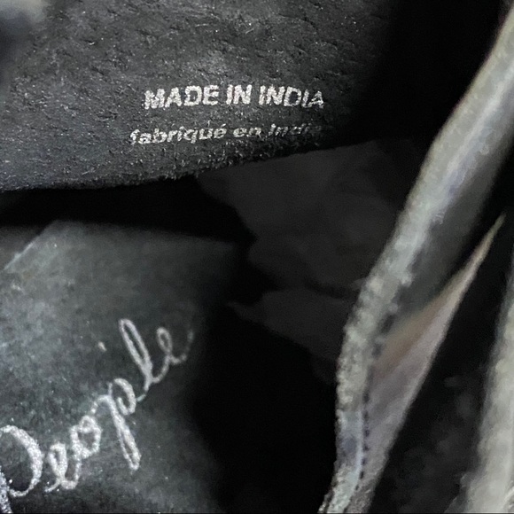 Free people low heel double buckle leather city style shooties size 37M EXC COND - Picture 8 of 15